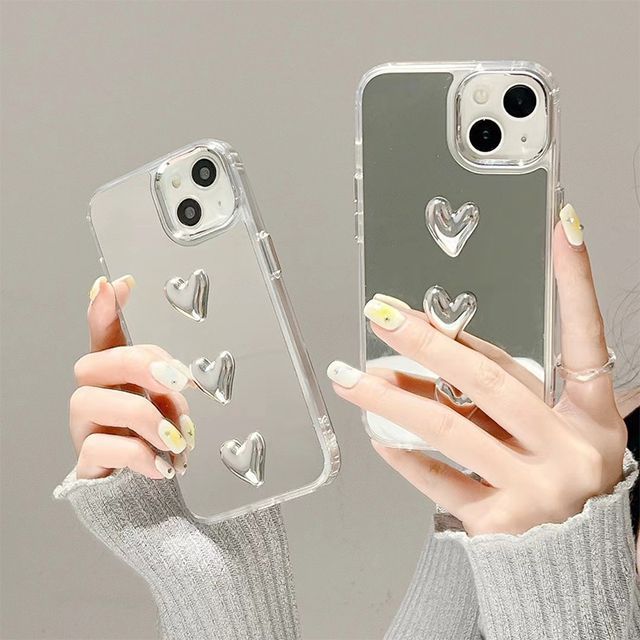 Heart Mirrored Phone Case
