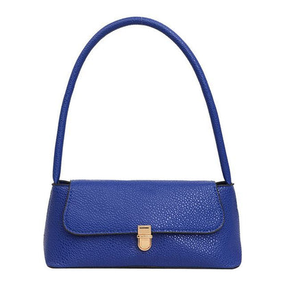 Grained Flap Shoulder Bag