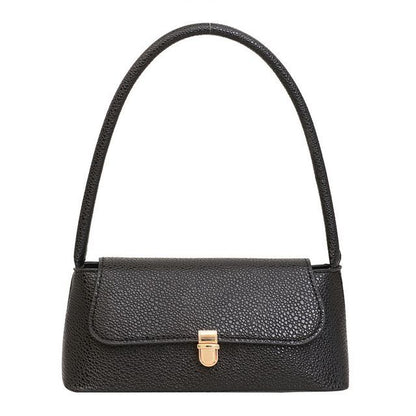 Grained Flap Shoulder Bag