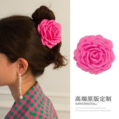 Floral Fabric Hair Clamp (various designs)