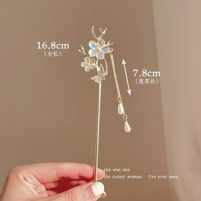 Floral Acrylic Alloy Hair Stick