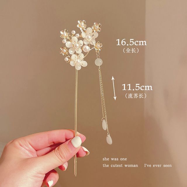 Floral Acrylic Alloy Hair Stick