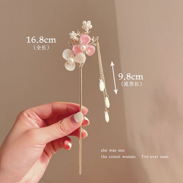 Floral Acrylic Alloy Hair Stick