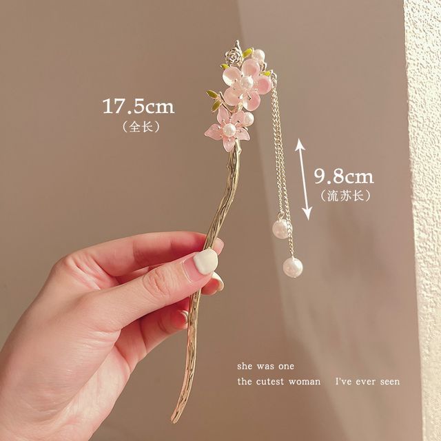 Floral Acrylic Alloy Hair Stick