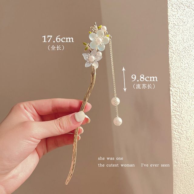 Floral Acrylic Alloy Hair Stick