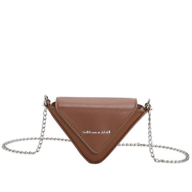 Chain Strap Triangle Crossbody Bag