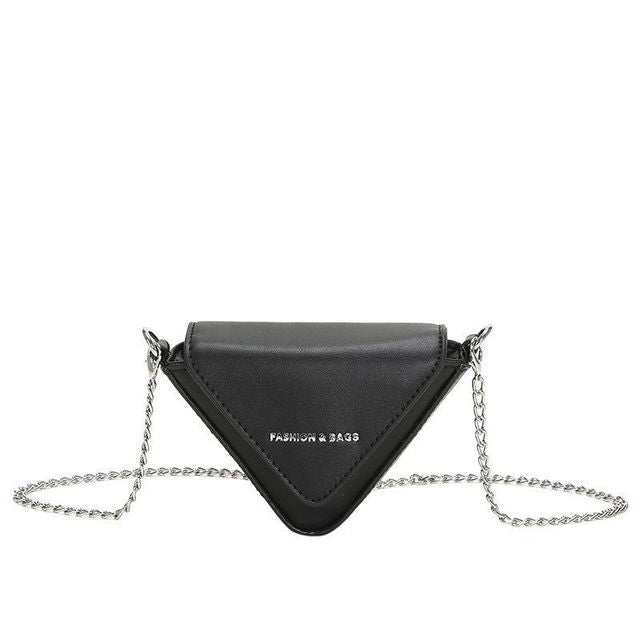 Chain Strap Triangle Crossbody Bag