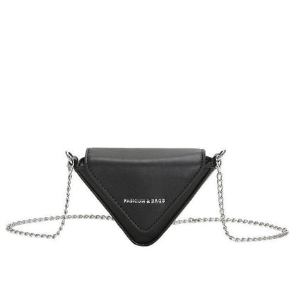 Chain Strap Triangle Crossbody Bag