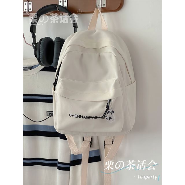 Letter Embroidered Backpack