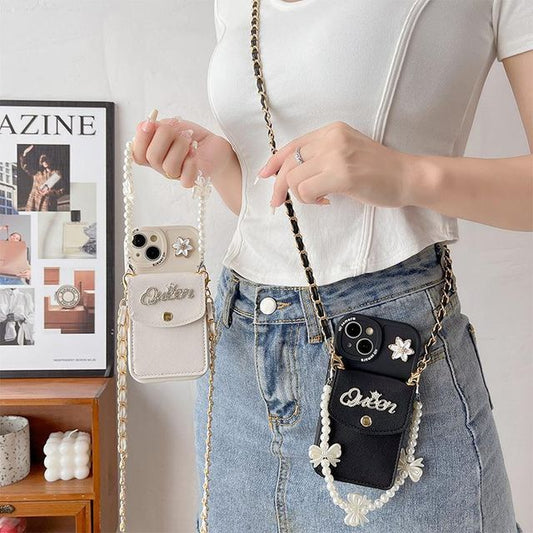 Butterfly Coin Purse Strap Phone Case