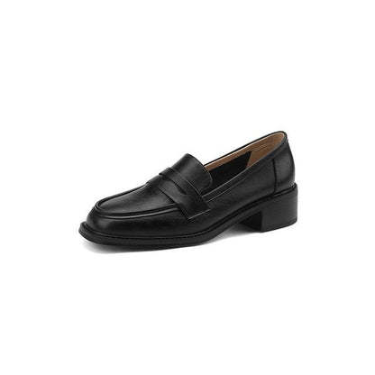 Faux Leather Penny Loafers