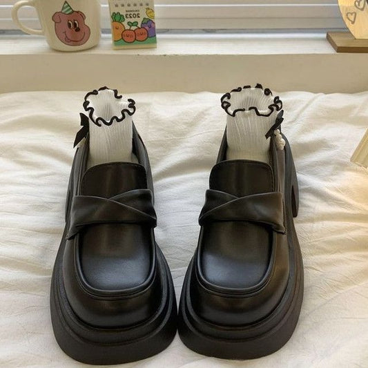 Heel Loafers Chunky Platform