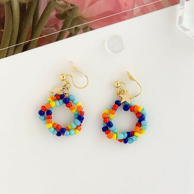 Bead Alloy Dangle Earring