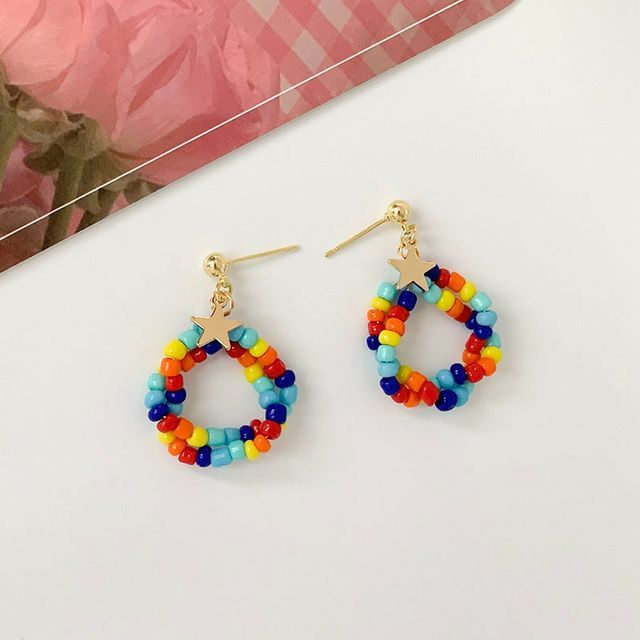 Bead Alloy Dangle Earring