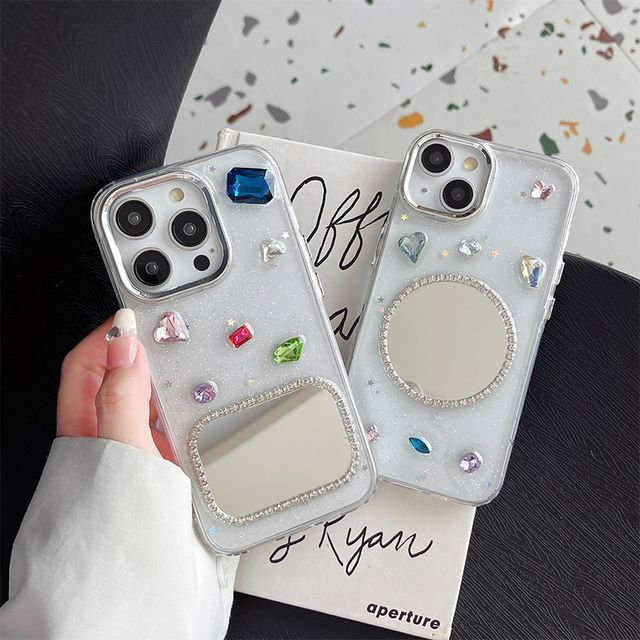 Embellished Mirrored Phone Case