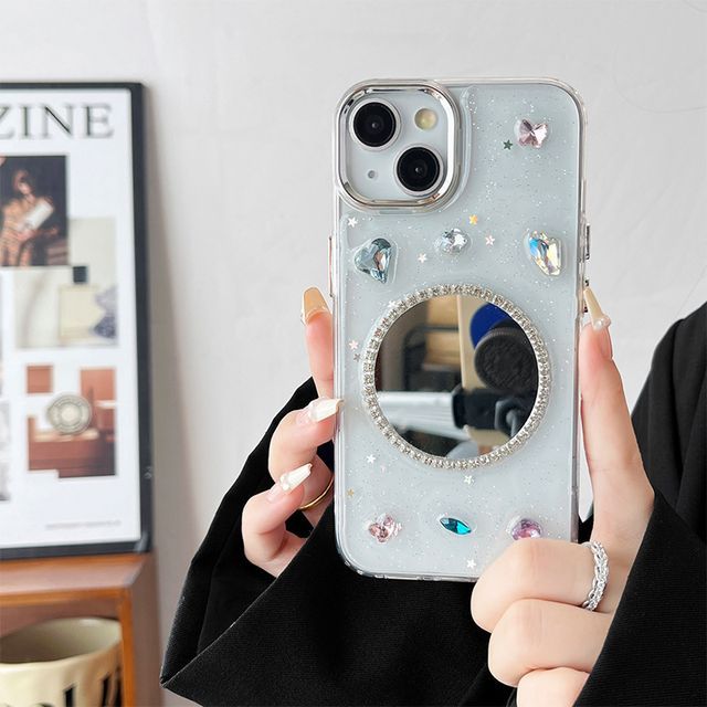 Embellished Mirrored Phone Case