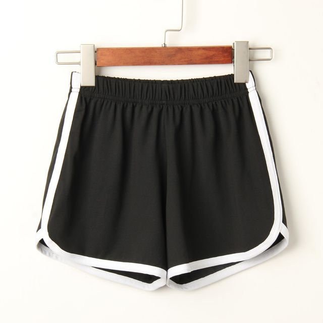 Elastic Waist Piped Shorts