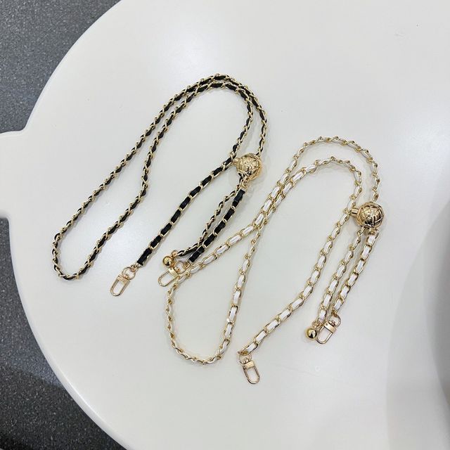 Faux Leather Chain Phone Lanyard