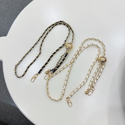 Faux Leather Chain Phone Lanyard