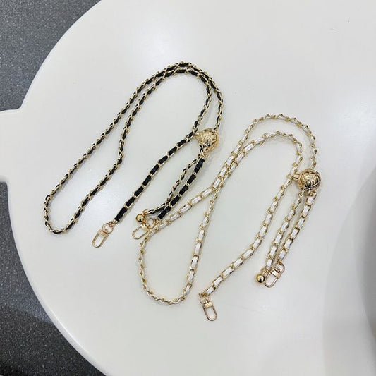 Faux Leather Chain Phone Lanyard