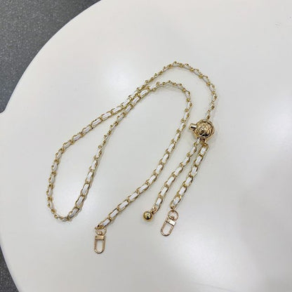 Faux Leather Chain Phone Lanyard