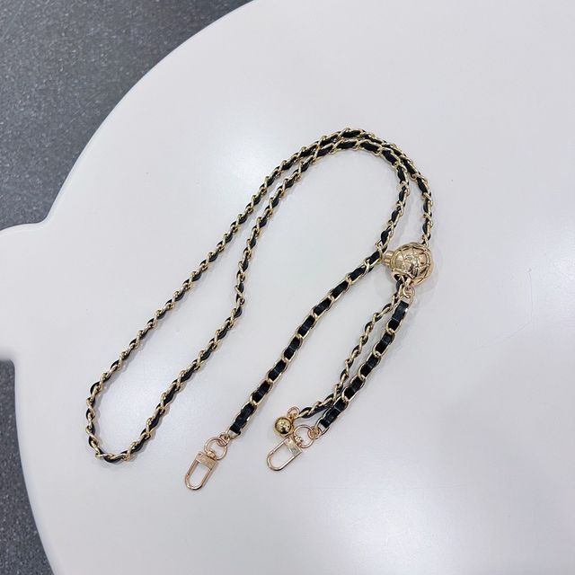 Faux Leather Chain Phone Lanyard