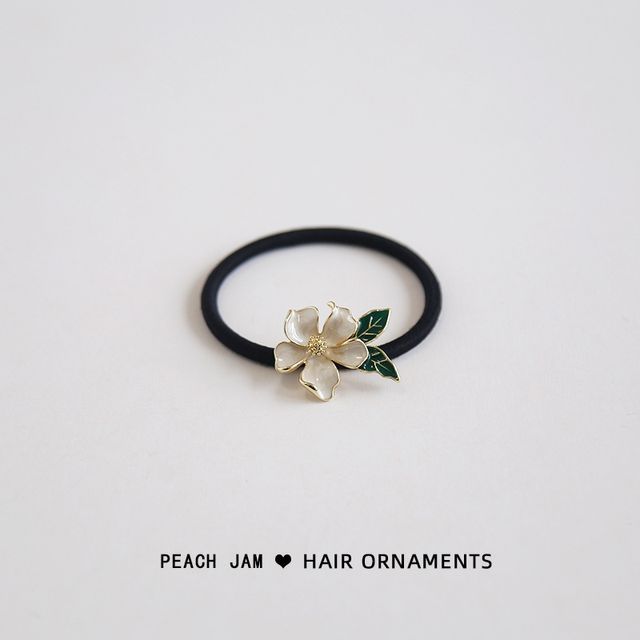 Floral Alloy Hair Tie / Hair Clip (various designs)