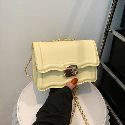 Plain Flap Shoulder Bag