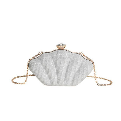 Glitter Shell Evening Bag