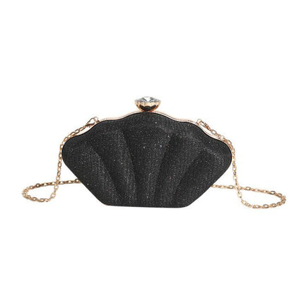 Glitter Shell Evening Bag