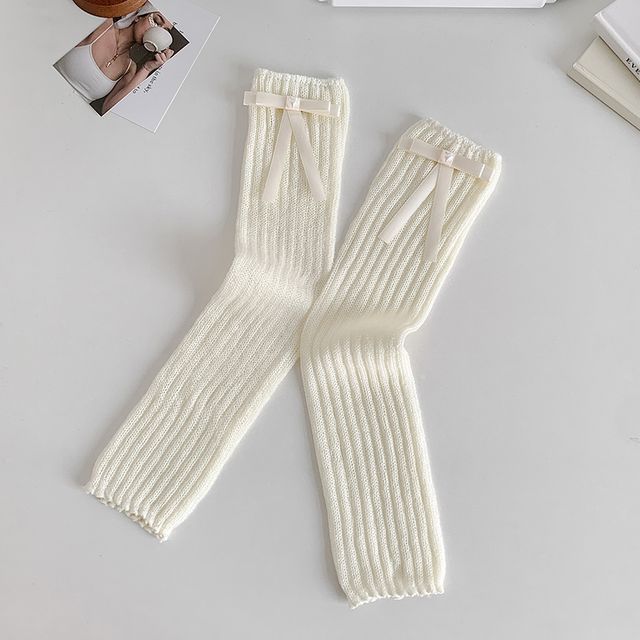 Plain Bow Leg Warmers