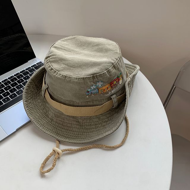 Cartoon Embroidered Boonie Hat