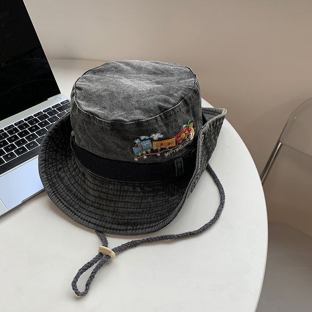 Cartoon Embroidered Boonie Hat