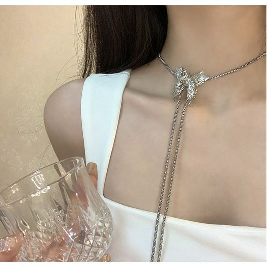 Necklace Butterfly Lariat
