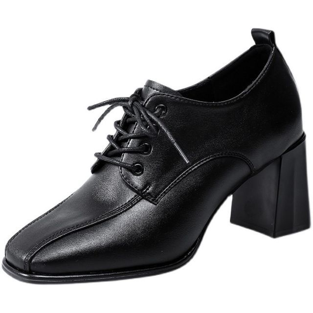 Block Heel Lace Ups