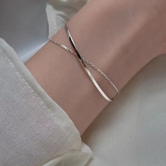 Layered Chain Bangle