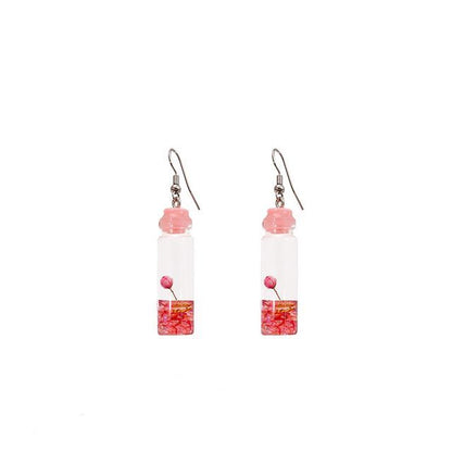 Wish Bottle Drop Earring