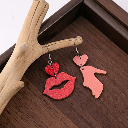 Wooden Drop Earring