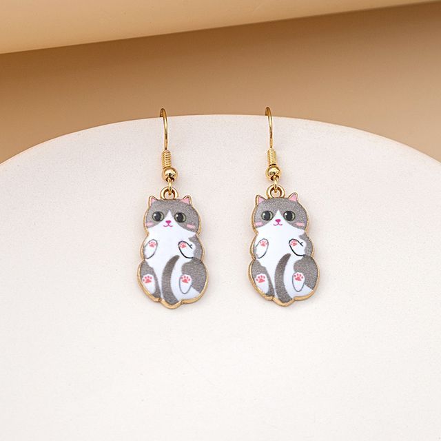 Cat Drop Earring