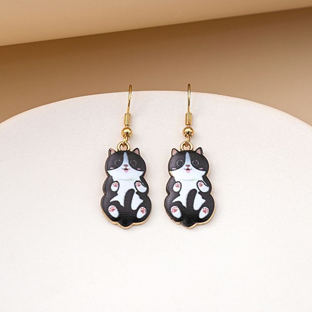 Cat Drop Earring