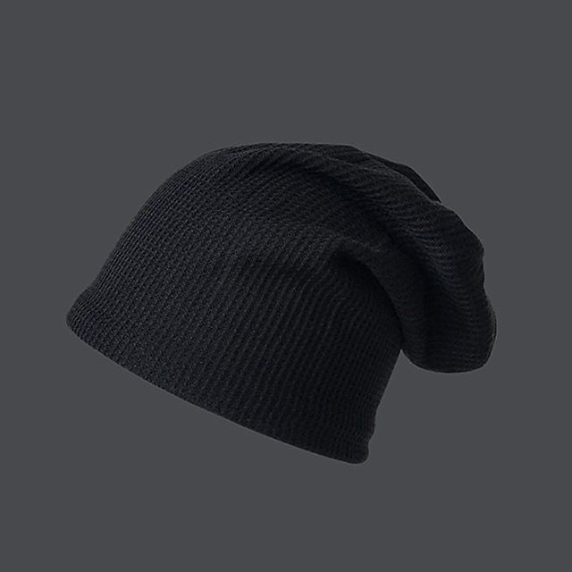 Plain Knit Slouchy Beanie