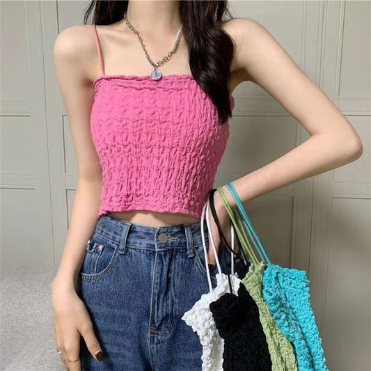 Ruched Top Cropped Cami