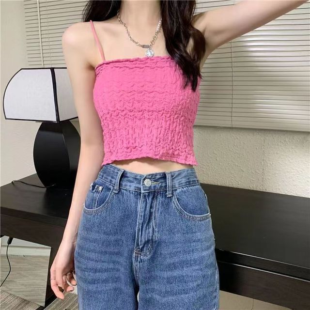 Ruched Top Cropped Cami