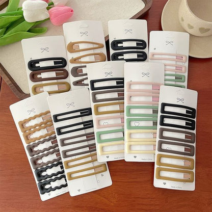 Set of 6: Alloy Hair Clip (Various Designs)