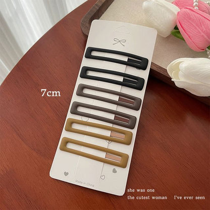 Set of 6: Alloy Hair Clip (Various Designs)