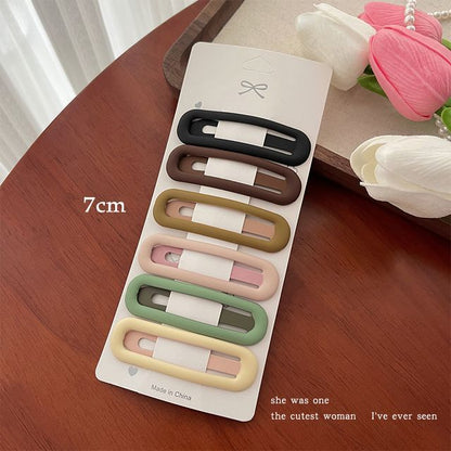 Set of 6: Alloy Hair Clip (Various Designs)