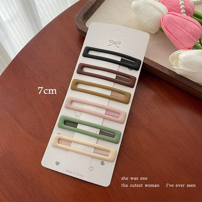 Set of 6: Alloy Hair Clip (Various Designs)