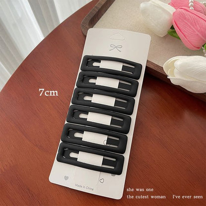 Set of 6: Alloy Hair Clip (Various Designs)