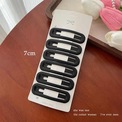 Set of 6: Alloy Hair Clip (Various Designs)