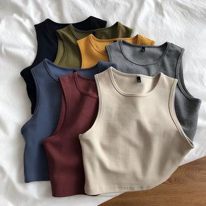 Plain Crop Tank Top